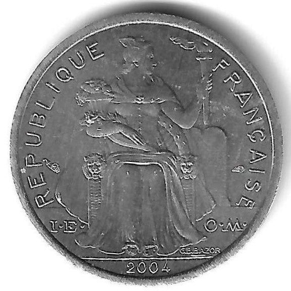 Polinesia Francesa - 1 Franco 2004 (Km# 11)