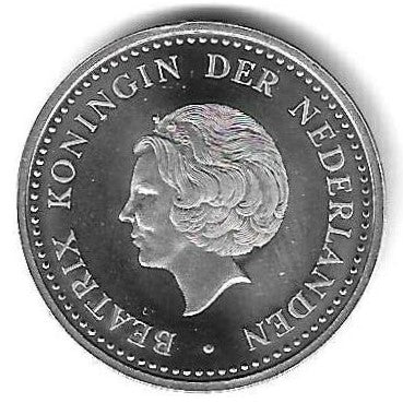 Antilhas Holandesas - 5 Gulden 2005 (Km# 76) Jubileu Prata