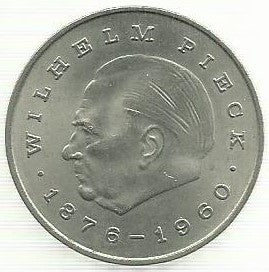 Alemanha - 20 Marcos 1972 (A)(Km# 42) Wilhelm Pieck
