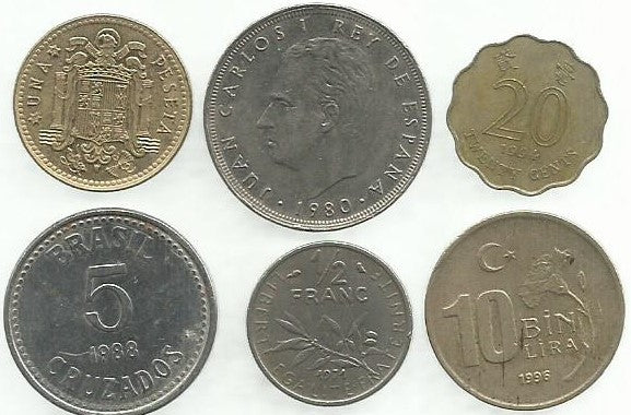 Moedas estrangeira - Várias