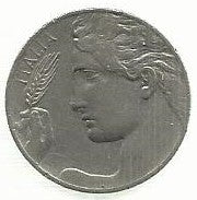 Italia - 20 Centesimi 1922 (Km# 44)