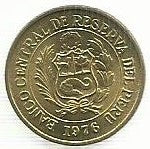 Peru - 1/2 Sol Oro 1976 (Km# 265)