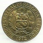 Peru - 25 Centavos 1972 (Km# 246)