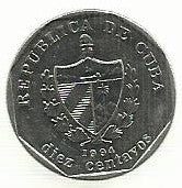Cuba - 10 Centavos 1994 (Km# 576)