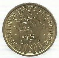 Portugal - 10$00 1987 (Km# 638)     Mundo Rural