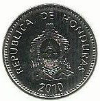 Honduras - 20 Centavos Lempira 2010 (Km# 83a)