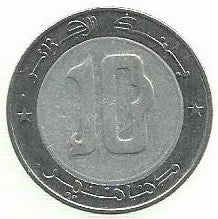 Argelia - 10 Dinares 2004 (Km# 124) Falcão