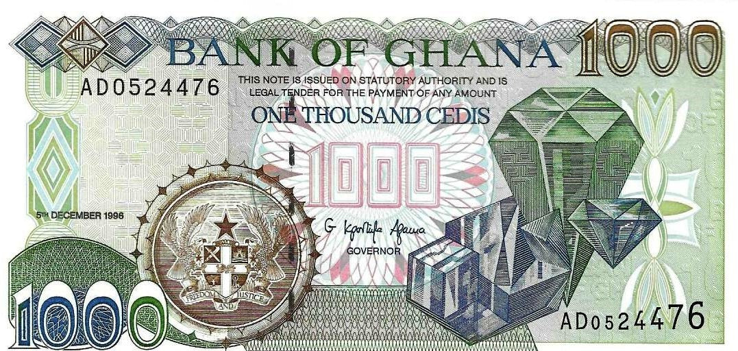 Gana - 1000 Cedis 1996 (# 32a)