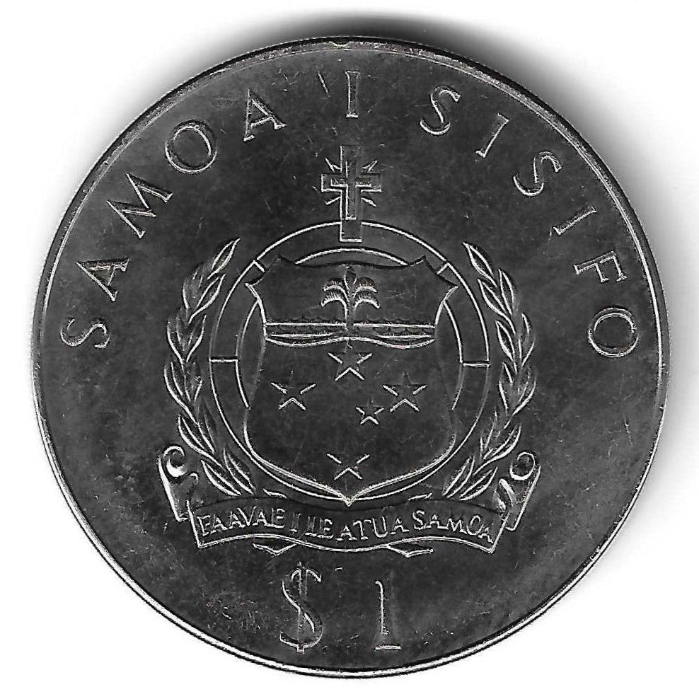 Samoa - 1 Tala 1977 (Km# 24) Jubileu Prata