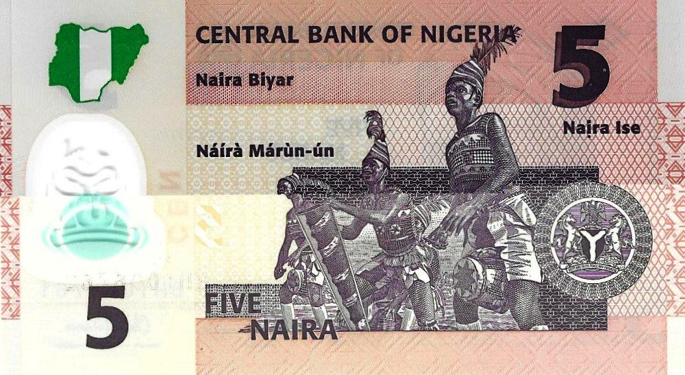 Nigeria - 5 Naira 2014 (# 38e)