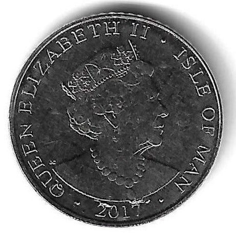 Ilha Man - 5 Pence 2017 (Km# 1580)
