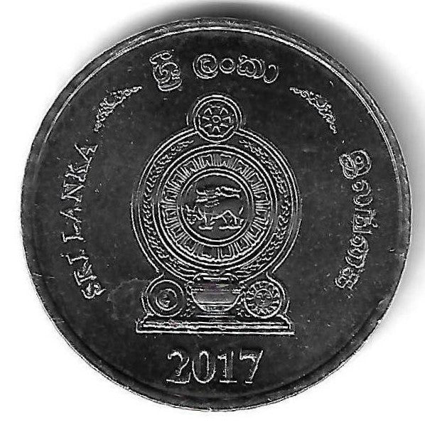 Sri Lanka - 5 Rupias 2017 (Km# 220)