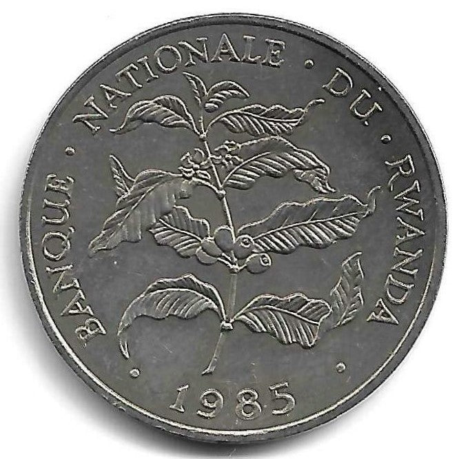 Ruanda - 10 Francos 1985 (Km# 14.2)
