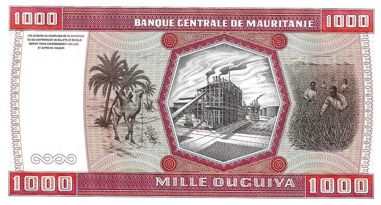 Mauritania - 1000 Ouguiyas 1981 (Km# 3d)