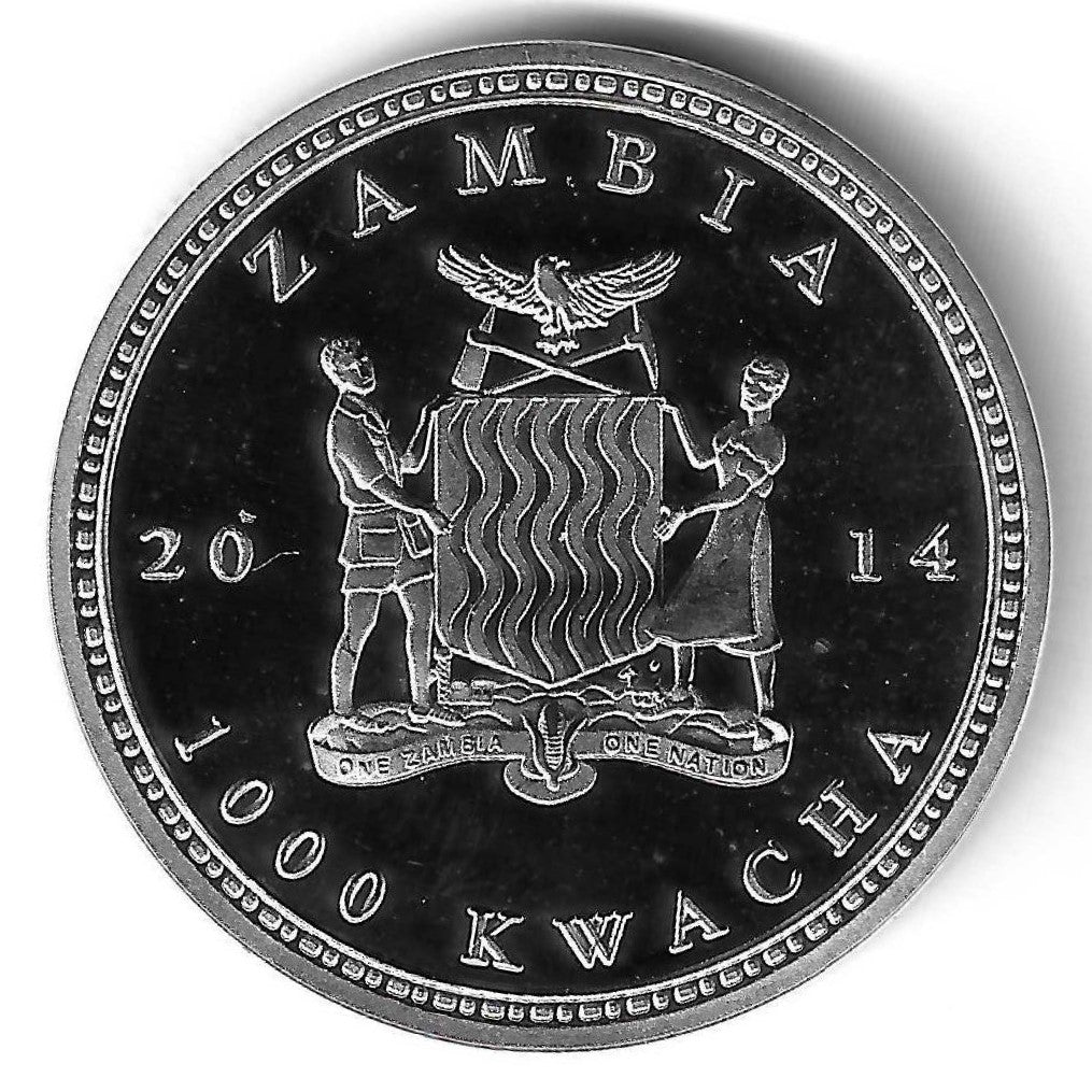 Zambia - 1000 Kwacha 2014 (Km# ..) Lemur