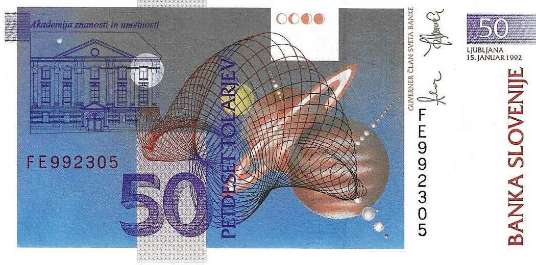 Eslovenia  - 50 Tolarjev 1992 (# 13a)