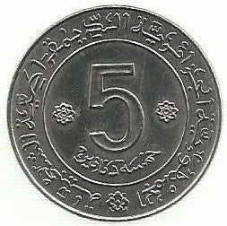 Argelia - 5 Dinares 1972 (Km# 105a.1)