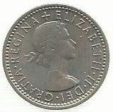 Inglaterra - 6 Pence 1956 (Km# 903)