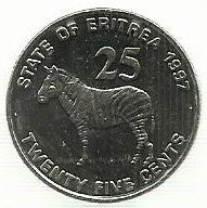 Eritreia - 25 Cents 1997 (Km# 46)