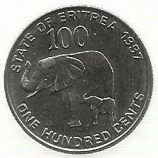 Eritreia - 100 Cents 1997 (Km# 48)