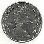 Canada - 10 Centimos 1975 (Km# 77.1)