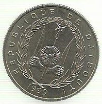 Djibouty - 50 Francos 1999 (Km# 25)