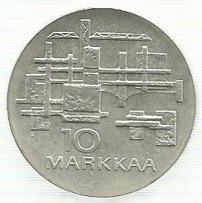 Finlandia - 10 Markka 1967 (Km# 50)