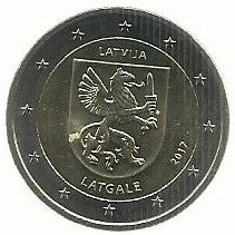 Letonia - 2 Euro 2017 (Km# 191) Latgale