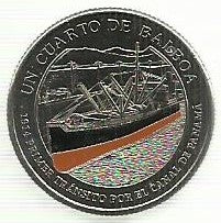 Panamá - 1/4 Balboa 2016 (Km# Novo) 1ª Passagem Canal Panamá