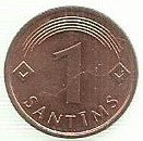 Letonia - 1 Santims 1997 (Km# 15)