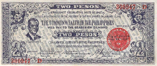 Filipinas - 2 Pesos 1942 (# S647)