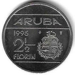 Aruba - 2 1/2 florins 1995 (Km# 6)
