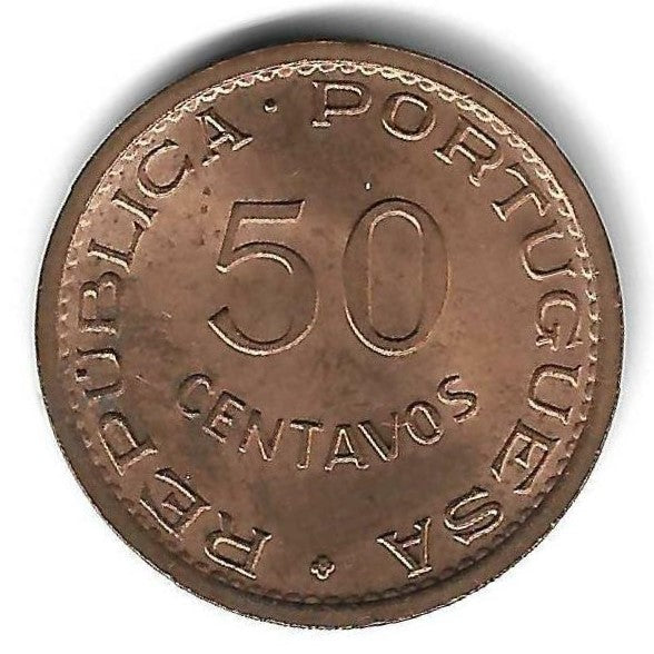 S.T. Principe - 50 Centavos 1971 (Km# 17.2)