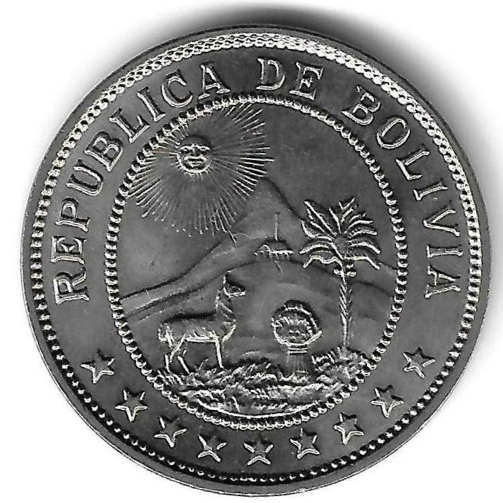 Bolivia - 50 Centavos 1939 (Km# 179)