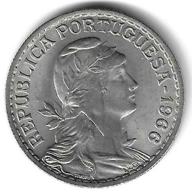 Portugal - 1$00 1966 (Km# 578)