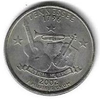 USA - 25 Cents 2002 (P) (Km# 324) Tenessee