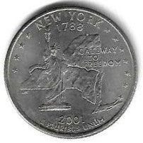 USA - 25 Cents 2001 (P)(Km# 318) New York