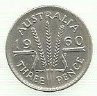 Austrália - 3 Pence 1960 (Km# 57)