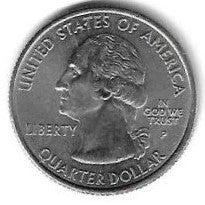 USA - 25 Cents 2002 (P) (Km# 334) Indiana