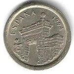 Espanha - 5 Pesetas 1994 (Km# 931) Aragon