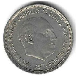 Espanha - 50 Pesetas 1958 (Km# 788)