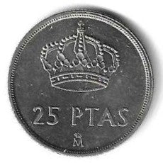 Espanha - 25 Pesetas 1983 (Km# 824)