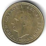 Espanha - 1 Peseta 1980 (Km# 816) Espanha 82