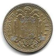 Espanha - 1 Peseta 1944 (Km# 767)