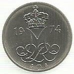 Dinamarca - 10 Ore 1974 (Km# 860)