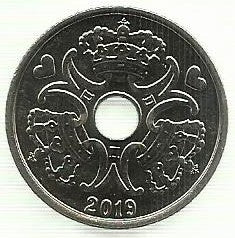 Dinamarca - 5 Kroner 2019 (Km# 869)