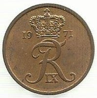 Dinamarca - 5 Ore 1971 (Km# 848.1)