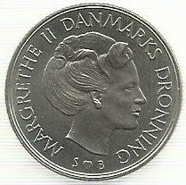 Dinamarca - 1 Krone 1973 (Km# 862.1)