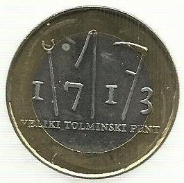 Eslovénia - 3 Euro 2013 (Km# 108) 300º Anivº Revolta Camponeses Tolmin