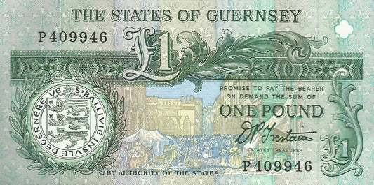 Guernsey - 1 Libra 1991 (# 52b)